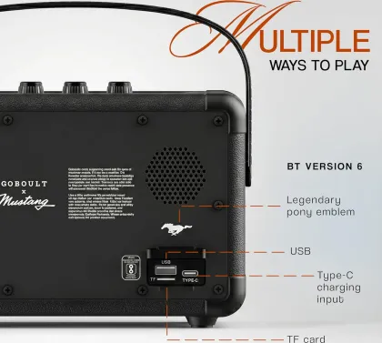 GoBoult Mustang GT 40 40W Bluetooth Speaker