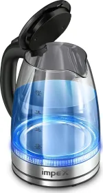 Impex Steamer GK18 1.8L Electric Glass Kettle