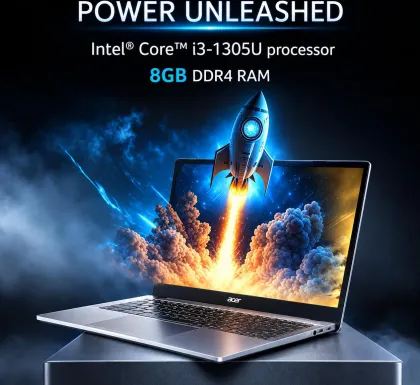 Acer Travel Lite 14 TL04-51M Laptop (13th Gen Core i3/ 8GB/ 256GB SSD/ DOS)