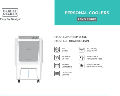 Black & Decker Remo 45 L Personal Air Cooler