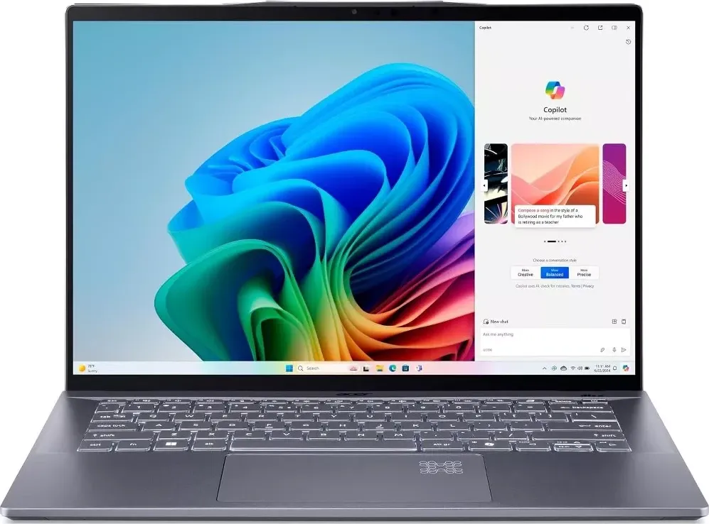 Acer Swift 14 AI SF14-11T-X3RZ Laptop (Snapdragon X Elite Oryon