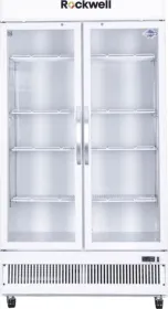 Rockwell RVC950C 739 L Double Glass Door Visi Cooler