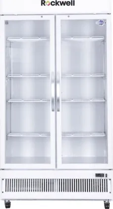 Rockwell RVC950C 739 L Double Glass Door Visi Cooler