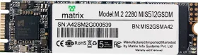 Matrix XS00M00512 512 GB Internal Solid State Drive