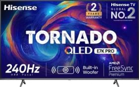 Hisense E7K Pro 75 inch Ultra HD 4K Smart QLED TV (75E7K PRO)