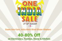 Upto 80% OFF on Electronics, Fashion, Home & Kitchen + Extra 10% OFF via Kotak and Standard Charted
