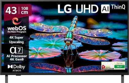 LG UA8300 43 inch Ultra HD 4K Smart LED TV (43UA83006LA)