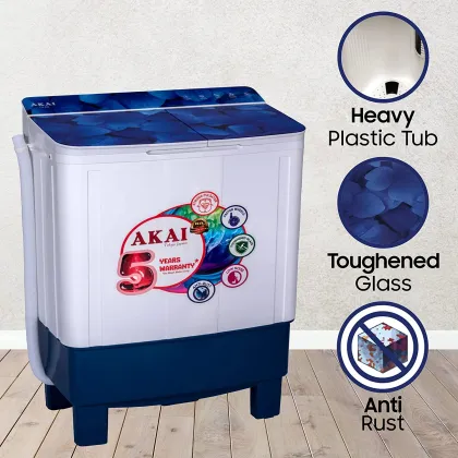 Akai AKSA-70CBFG 7 Kg Semi Automatic Washing Machine