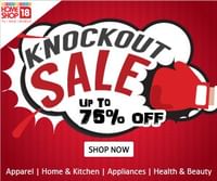 Knockout Sale: Upto 75% OFF | Apparels, Lifestyle & Home Related Products