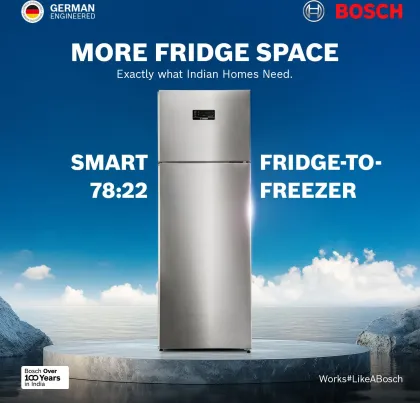 Bosch CTC39S22VI 368 L 2 Star Double Door Refrigerator