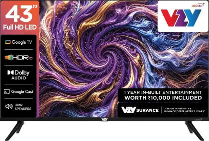 VZY A Series A43FDLG5X 43 inch Full HD Smart LED TV
