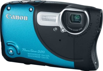 Canon PowerShot D20 12.1 MP GPS Tracking CMOS Waterproof Digital Camera