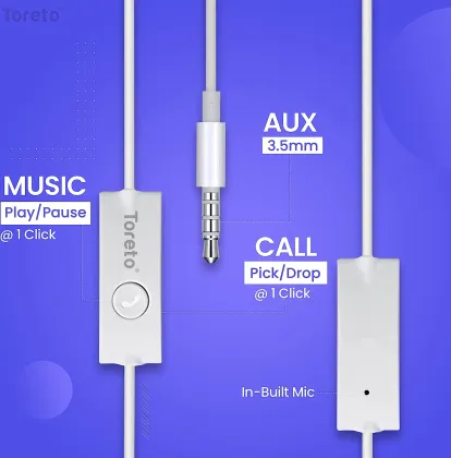 Toreto TOR-1205 Wired Earphones