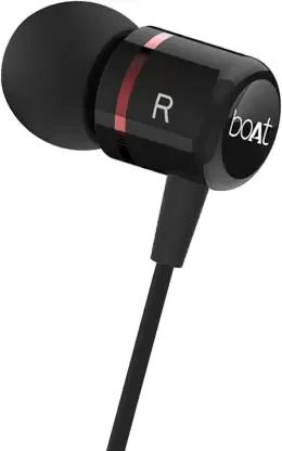boAt Bassheads 107 black Wired Headset with Mic