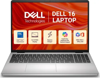 Dell 16 DC16250 Laptop (Intel Core 5 120U/ 16GB/ 512GB SSD/ Win11)