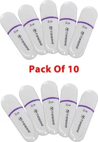 Transcend Jet Flash 330 8GB Pen Drive (Pack of 10)