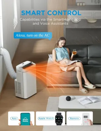 Midea ‎MAP10HS1XWT-A 14000 BTU 115V Portable AC