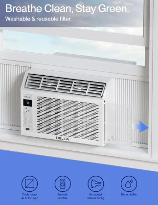 Della ‎048-TL-W5KWDS 5000 BTU 115V Window AC