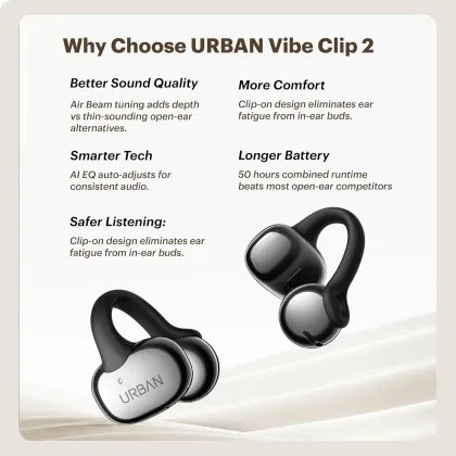 Urban Vibe Clip 2 True Wireless Earbuds