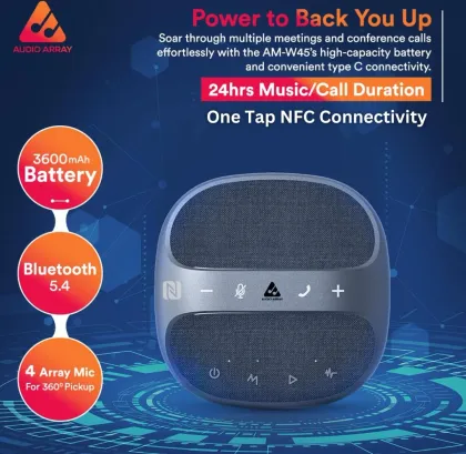 Audio Array AM-W45 Wireless Conference Microphone with Speaker - image 3