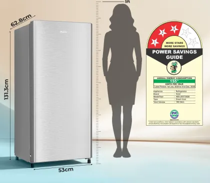 Haier HED-203TDSA-N 190 L 3 Star Single Door Refrigerator