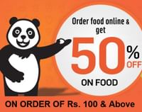 50% OFF on Minimum Order of Rs.100 & Above