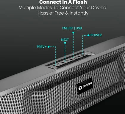 Toreto Sound Beam 20W Bluetooth Soundbar