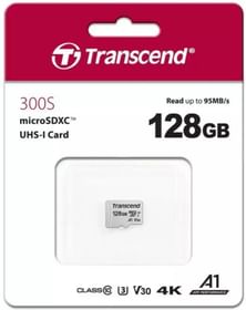 Transcend 300S 128GB MicroSDHC Class 10 95MB/s  Memory Card
