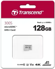 Transcend 300S 128GB MicroSDHC Class 10 95MB/s Memory Card