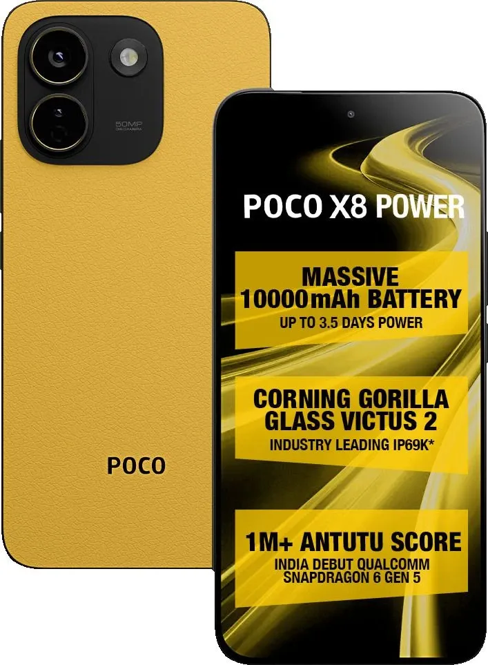 Poco X8 Power 5G вышел в Индии с батареей 10 000 мА·ч