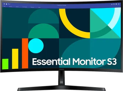 Samsung Essential S3 LS27D368GAW 27 inch Full HD Curved Monitor
