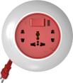 GM Orbit GM 3071 6 Amp 3 Socket Surge Protector