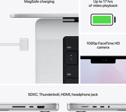 Apple MacBook Pro 14 2021 MKGT3LL/A Laptop (Apple M1 Pro/ 16GB/ 1TB SSD/ macOS)