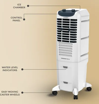 Crompton Surebreeze TAC34 34 L Tower Air Cooler
