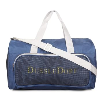 Dussle Dorf Polyester 35 Liters Navy Blue Travel Duffel Bag