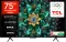 TCL Q6C 75 inch Ultra HD 4K Smart Mini LED TV (75Q6C)