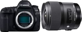 Canon EOS 5D Mark IV 30.4MP DSLR Camera Body Only with Sigma 35mm F/1.4 DG HSM Art Lens