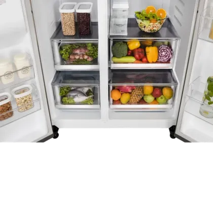 LG GL-L257CPZ3 630 L 3 Star Side By Side Refrigerator