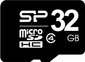 SiliconPower 32GB MicroSD Memory Card (Class 4)
