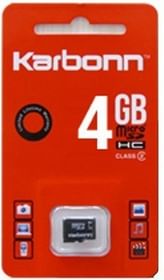 Karbonn 4GB SD Class 4 Memory Card