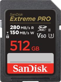Sandisk Extreme Pro 512GB SDXC V60 UHS-II SD Card