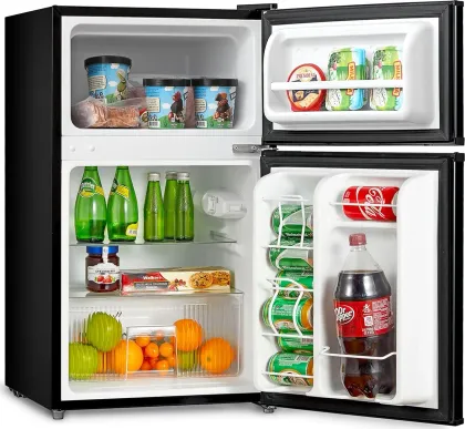 Midea WHD-113FB1 3.1 Cu Ft Double Door Mini Refrigerator