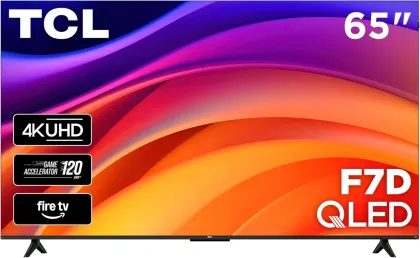 TCL F7D Series 65 inch Ultra HD 4K Smart QLED TV (65F7D)