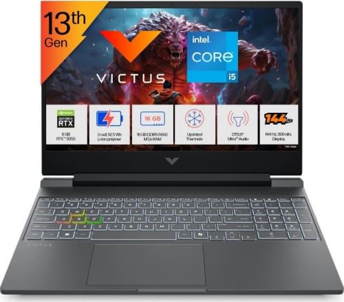 HP Victus 15-fa2652TX Gaming Laptop (13th Gen Core i5/ 16GB/ 512GB SSD/ Win11 Home/ 6GB RTX3050 Graph)