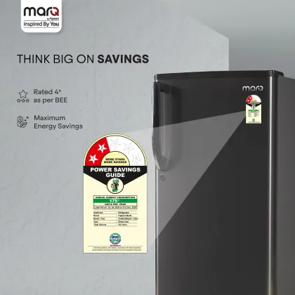 MarQ By Flipkart 180BD3MQ24-G 183 L 2 Star Single Door Refrigerator