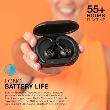 JLab Epic Air Sport ANC Gen 2 True Wireless Earbuds