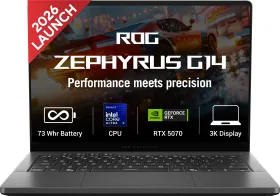 Asus ROG Zephyrus G14 OLED (2026) GU405AP-SY041WS Gaming Laptop (Intel Core Ultra 9 386H/ 32GB/ 1TB SSD/ Win11 Home/ 8GB RTX 5070 Graphics)