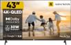 Realme TechLife 43UHDGQRVHSQ 43 inch Ultra HD 4K Smart QLED TV