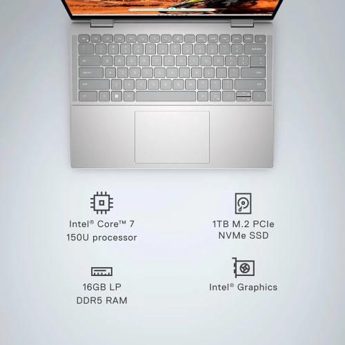 Dell 14 Inspiron 7440 2in1 Laptop (Intel Core 7 150U/ 16GB/1TB SSD/ Win11)