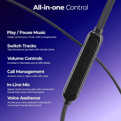 Zebronics Buds 80C Type-C Wired Earphones